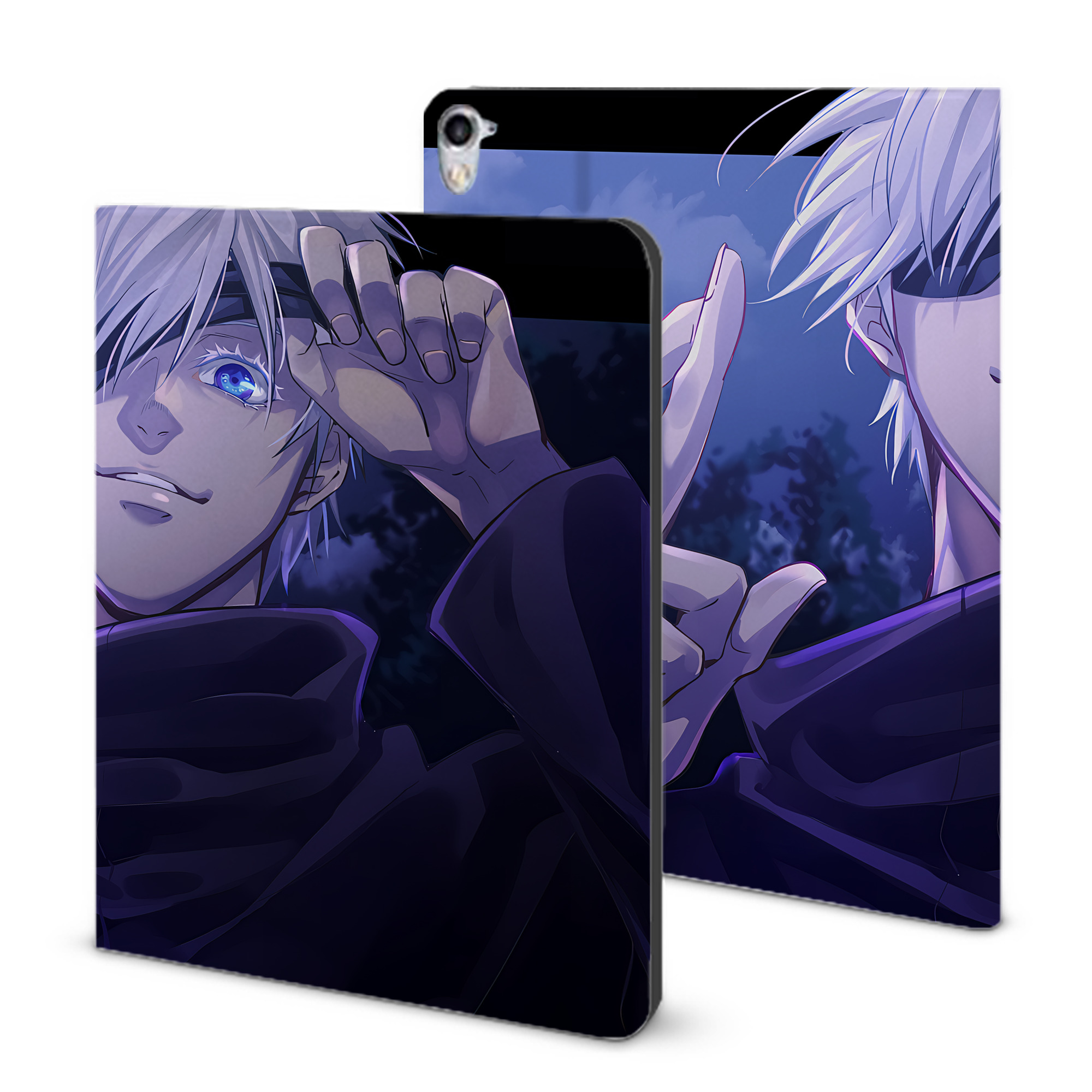 （画像用） 呪術廻戦 Jujutsu Kaisen IPad ケース ブック型 PUレザー TPU 耐衝撃 軽量 薄型 ペン収納なし 全面保護 IPad 各モデル対応
